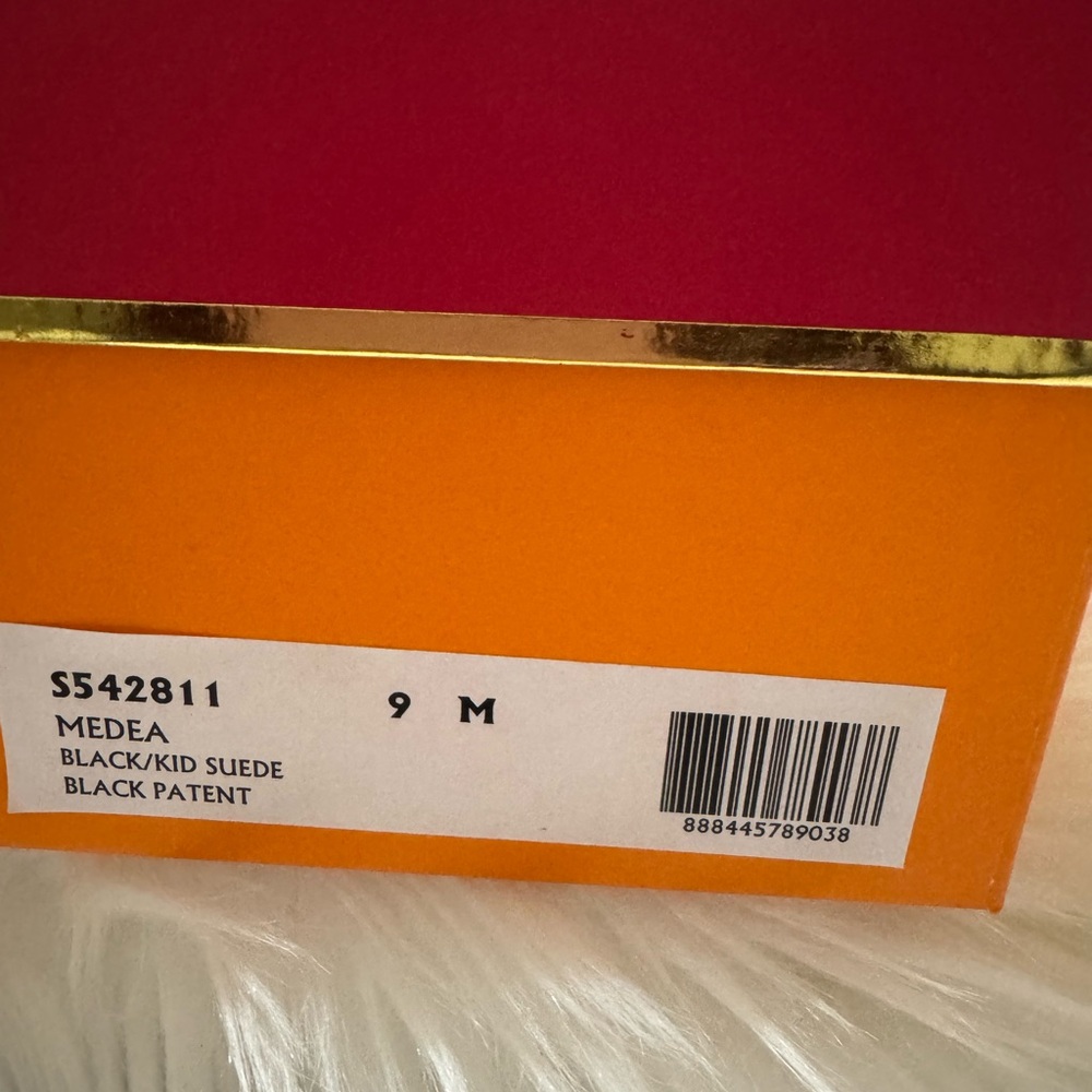 Kate Spade New in the box MEDEA black sandal with adorable bows Size 9 - Picture 6 of 10